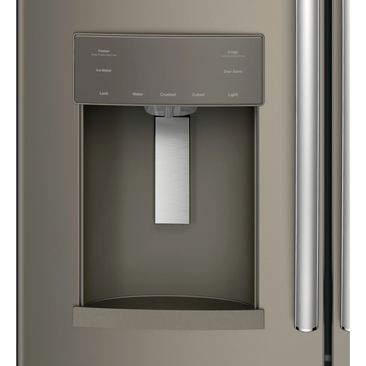 GE -  GFE28GMKES - 36 Inch French Door Refrigerator with 27.7 Cu. Ft. Capacity, TwinChill™, Turbo Cool/Freeze, Showcase LED, Enhanced Shabbos Mode, Ice Maker, Ice & Water Dispenser, Advanced Filtration, ADA Compliant