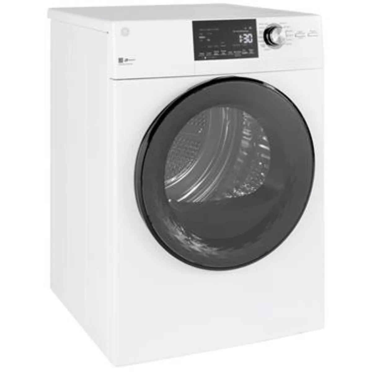 GE - GFD14ESSNWW - 24 Inch Electric Dryer with 4.3 Cu. Ft. Capacity, 13 Dryer Programs, Sensor Dry, Sanitize, Delay Start, Quick Dry, and Energy Star®