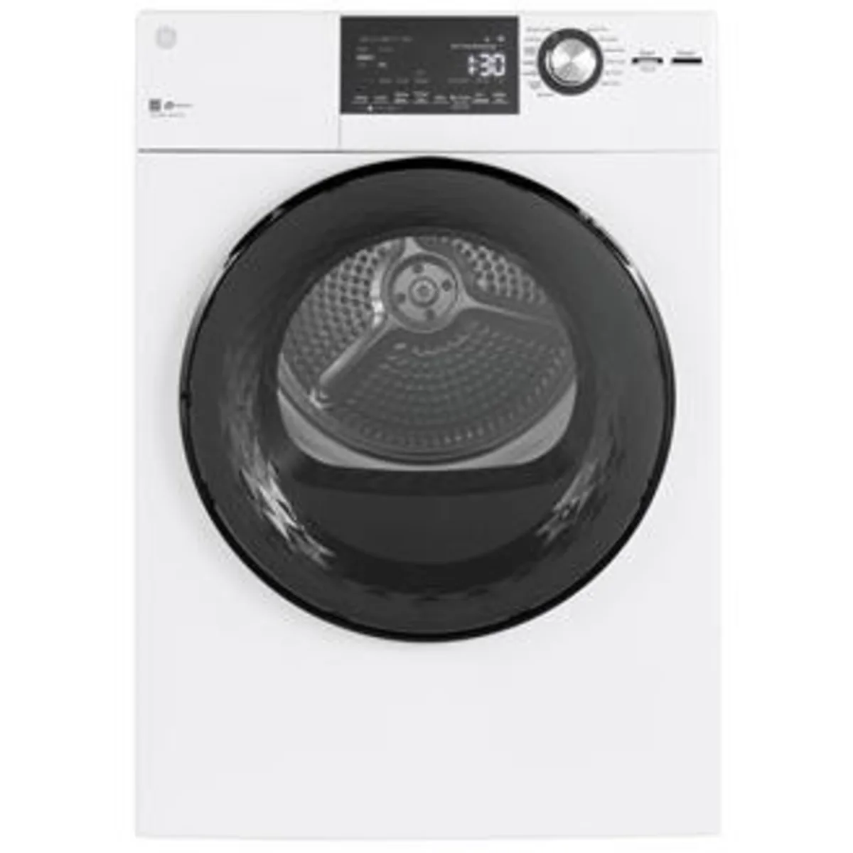 GE - GFD14ESSNWW - 24 Inch Electric Dryer with 4.3 Cu. Ft. Capacity, 13 Dryer Programs, Sensor Dry, Sanitize, Delay Start, Quick Dry, and Energy Star®
