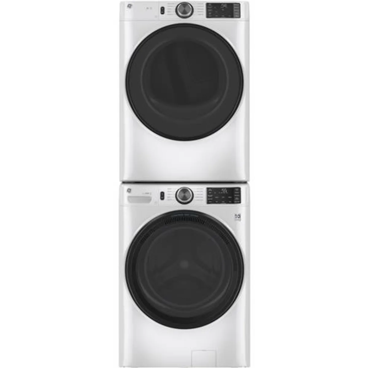GE - GFD55GSSNWW - 28 Inch Gas Smart Dryer with 7.8 Cu. Ft. Capacity, Wi-Fi, 10 Dryer Programs, Sensor Dry, Sanitize, Quick Dry, Delay Dry, Wrinkle Care, ADA Compliant, and Energy Star®: White