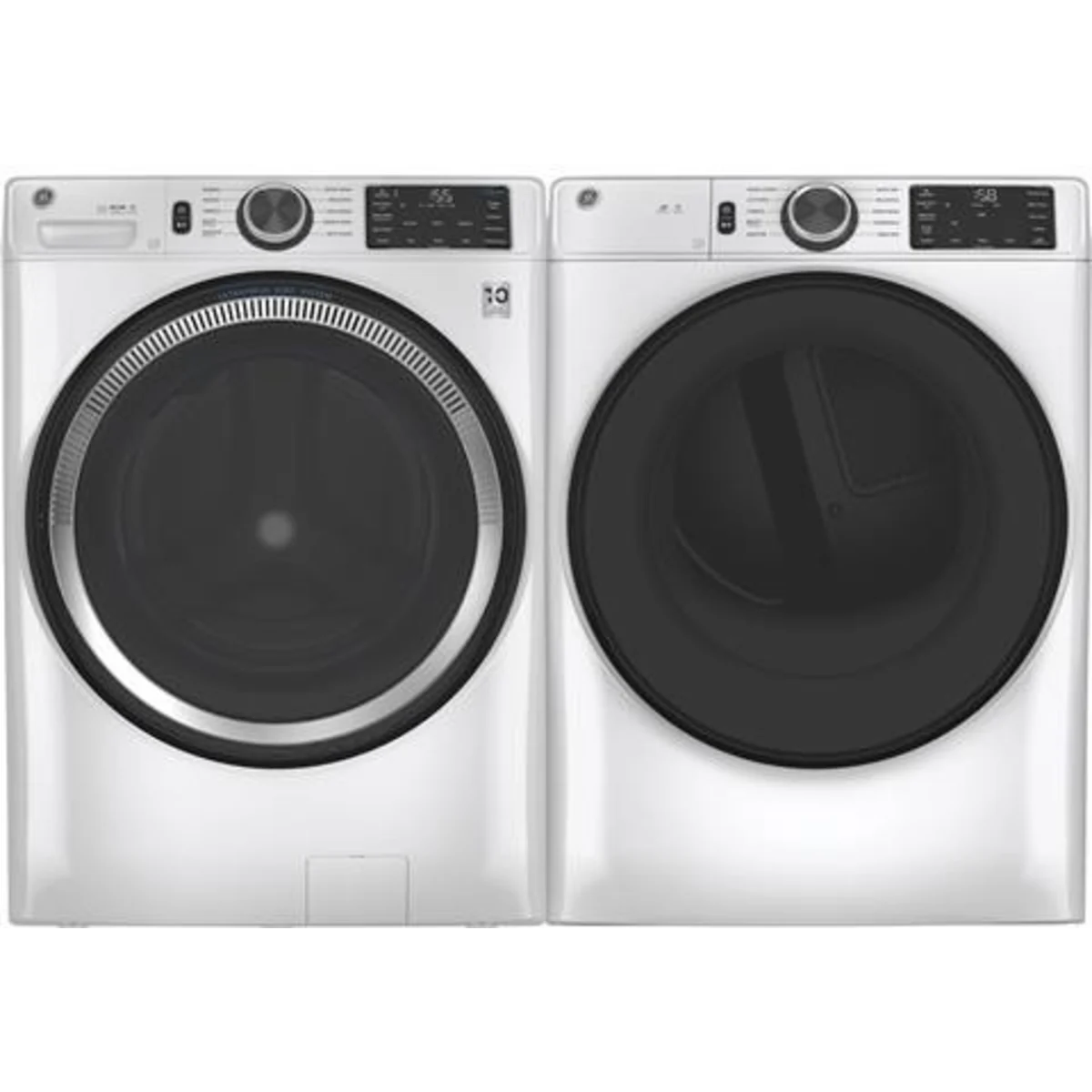 GE - GFW550SSNWW - 28 Inch Smart Front Load Washer with 4.8 cu. ft. Capacity, 10 Cycles, UltraFresh Vent System With OdorBlock™, Microban® Antimicrobial Technology,