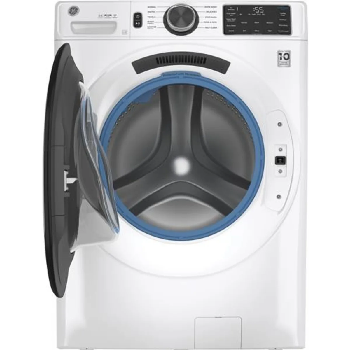 GE - GFW550SSNWW - 28 Inch Smart Front Load Washer with 4.8 cu. ft. Capacity, 10 Cycles, UltraFresh Vent System With OdorBlock™, Microban® Antimicrobial Technology,