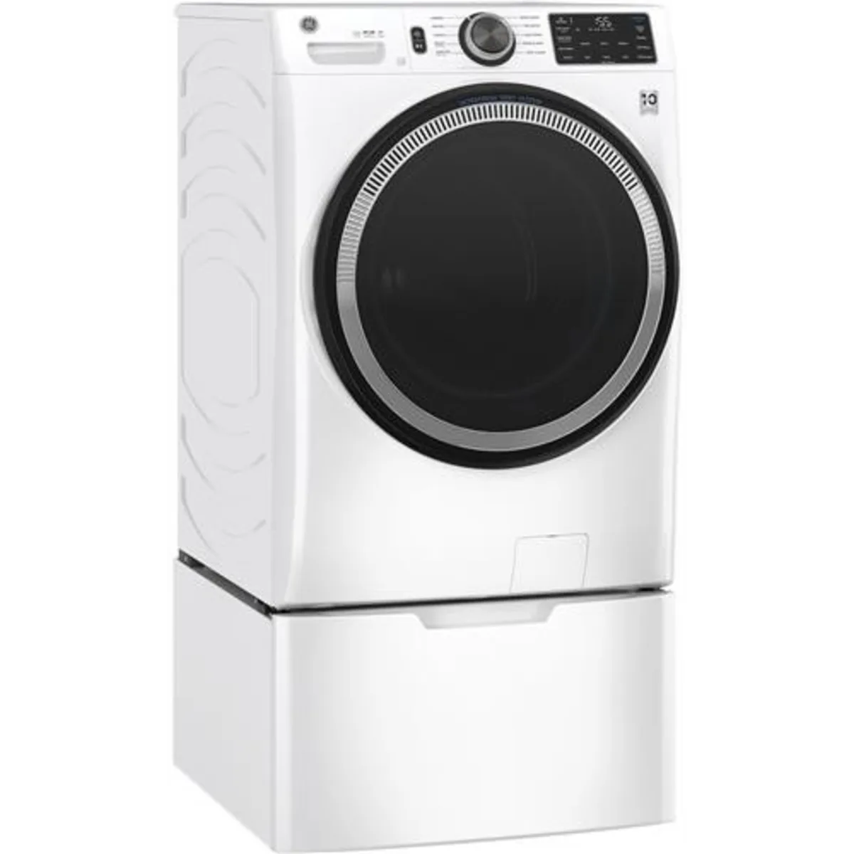 GE - GFW550SSNWW - 28 Inch Smart Front Load Washer with 4.8 cu. ft. Capacity, 10 Cycles, UltraFresh Vent System With OdorBlock™, Microban® Antimicrobial Technology,