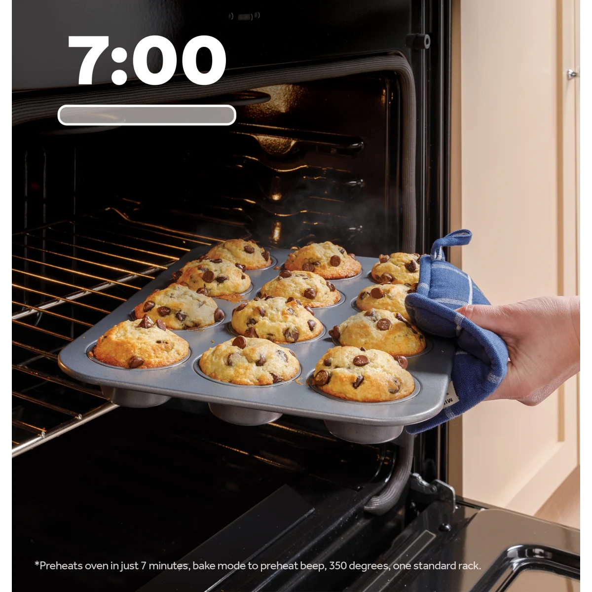 GE 500 Series - GGF500PVSS - 30 Inch Freestanding Gas Range with 5 Sealed Burners, 5.3 cu. ft. Oven Capacity, Power Boil™ Burner, Griddle, Storage Drawer, Express Preheat, Enhanced Shabbos Mode, and Self & Steam Clean: Stainless Steel