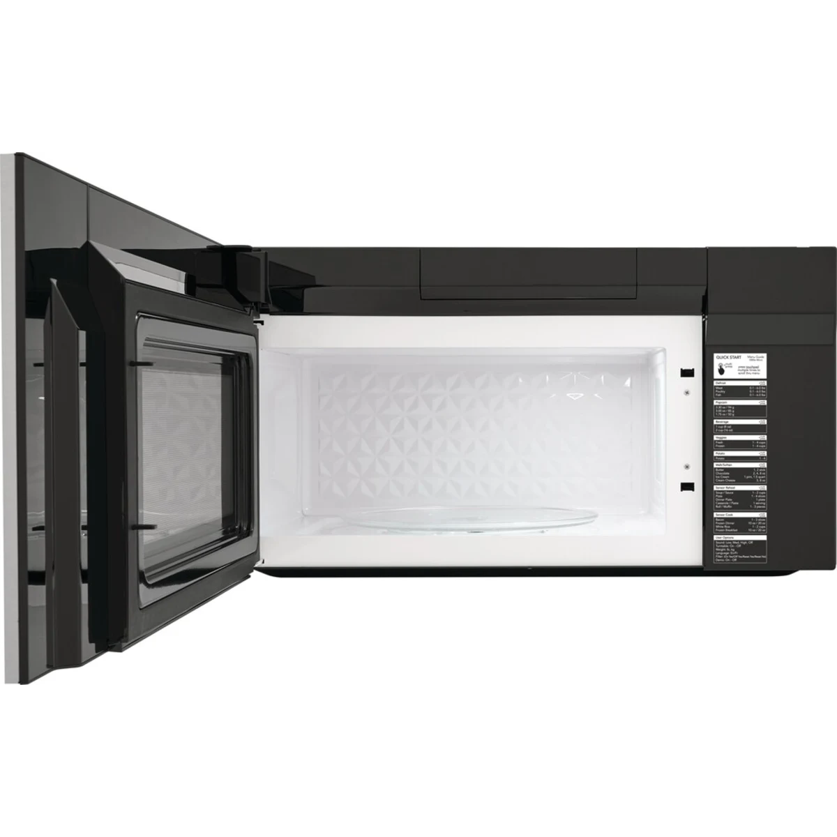 Frigidaire Gallery Series - GMOS1964AF - 1.9 cu. ft. Over-The-Range Microwave with 1,000 Watts, 3-Speed 400 CFM Venting System, Glass Turntable, Sensor Cook, and LED Lighting: Stainless Steel