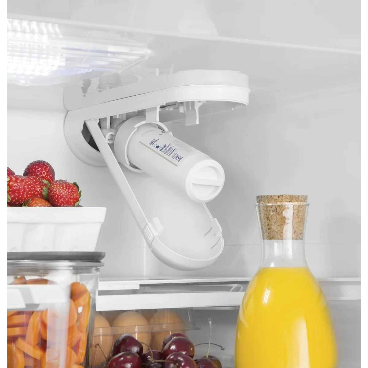 GE - GNE25JGKBB - 33 Inch French Door Refrigerator with 24.7 Cu. Ft. Capacity, Quick Space Shelf, Turbo Cool, LED Lighting, Icemaker, Enhanced Shabbos Mode Capable, Internal Water Dispenser, Water Filtration, and ENERGY STAR® Qualified: Black