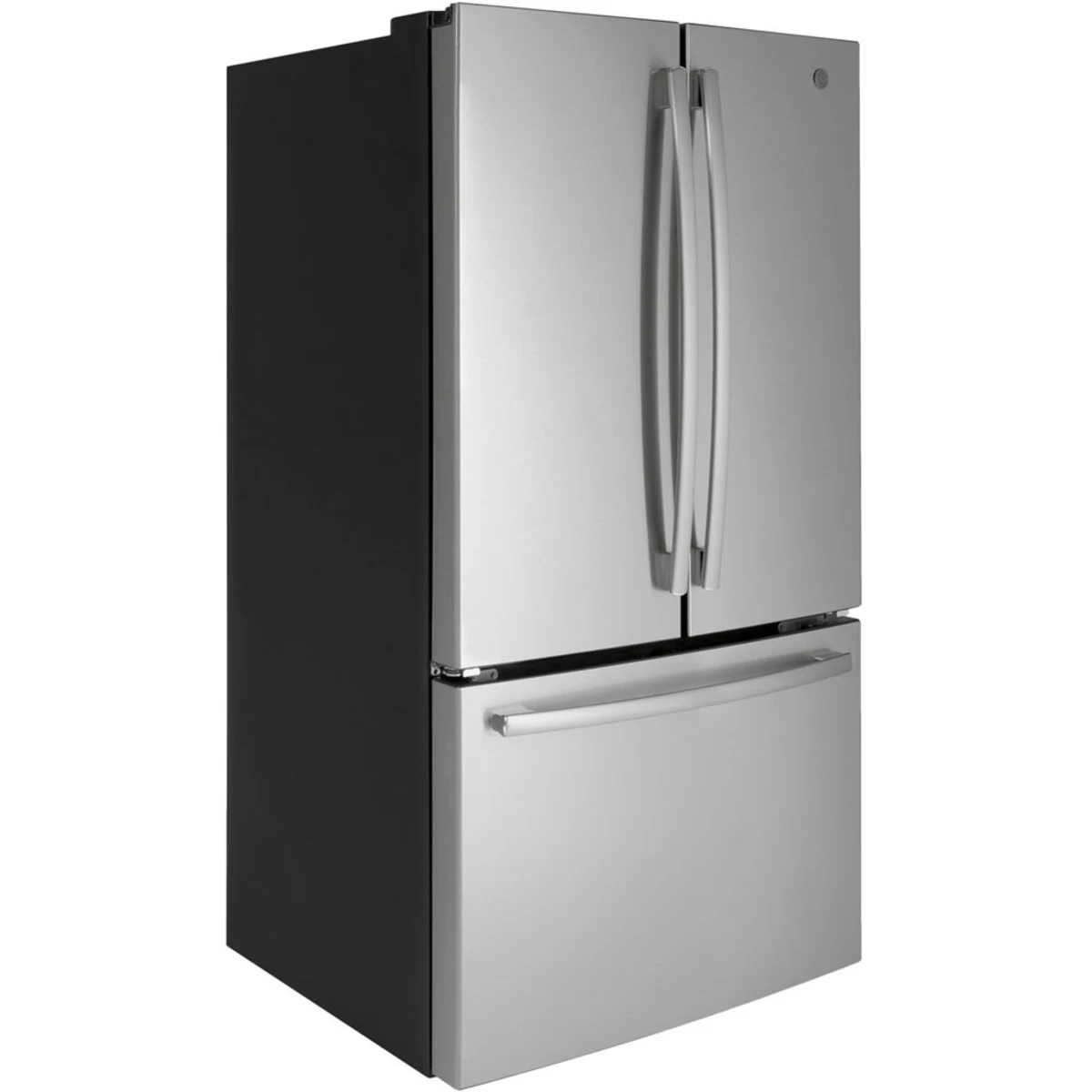 GE - GNE27JYMFS - 36 Inch French Door Refrigerator with 27 cu. ft. Capacity, Quick Space Shelf, Deli Drawer, LED Lighting, Ice Maker, Enhanced Shabbos Mode Capable, Internal Water Dispenser, and ENERGY STAR® Qualified