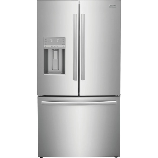 Frigidaire Gallery Series - GRFC2353AF - 36 Inch Counter Depth French Door Refrigerator with 22.6 Cu. Ft. Capacity, CrispSeal Crispers, PurePour™ Water Filter, Auto-Close Doors, EvenTemp Cooling System, Adjustable Temp Drawer, Dual Ice Maker