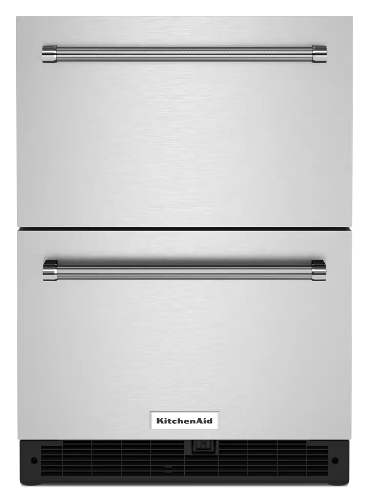 KitchenAid - KUDR204K8B00 - 24" Stainless Steel Undercounter Double-Drawer Refrigerator