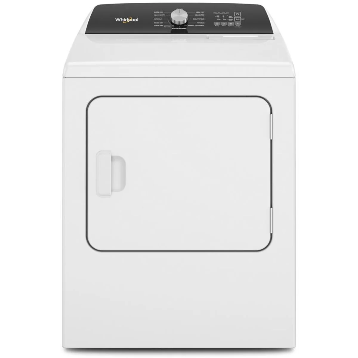 Whirlpool - WGD5050LW - 29 Inch Gas Dryer with 7.0 cu. ft. Capacity, Interior Drum Light, 12 Dryer Programs, Moisture Sensing, Steam Refresh Cycle, Timed Dry, Wrinkle Shield™ Option, Air Dry, Quick Dry, Static Reduce Option, and End of Cycle Signal