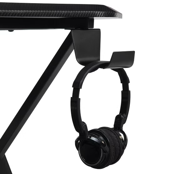 DPS 60" Radius Gaming Desk, Black