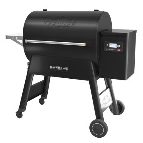 Traeger Ironwood 885 Wood Pellet WiFi Grill Smoker, Black