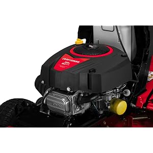 Craftsman 46" Automatic Gas Riding Lawn Mower with 18.5 HP* Briggs and Stratton Single-Cylinder Engine, Gas Lawn Tractor with Foot Pedal Control, Red