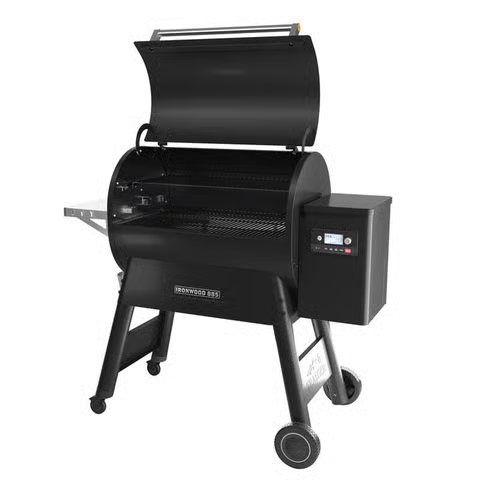 Traeger Ironwood 885 Wood Pellet WiFi Grill Smoker, Black
