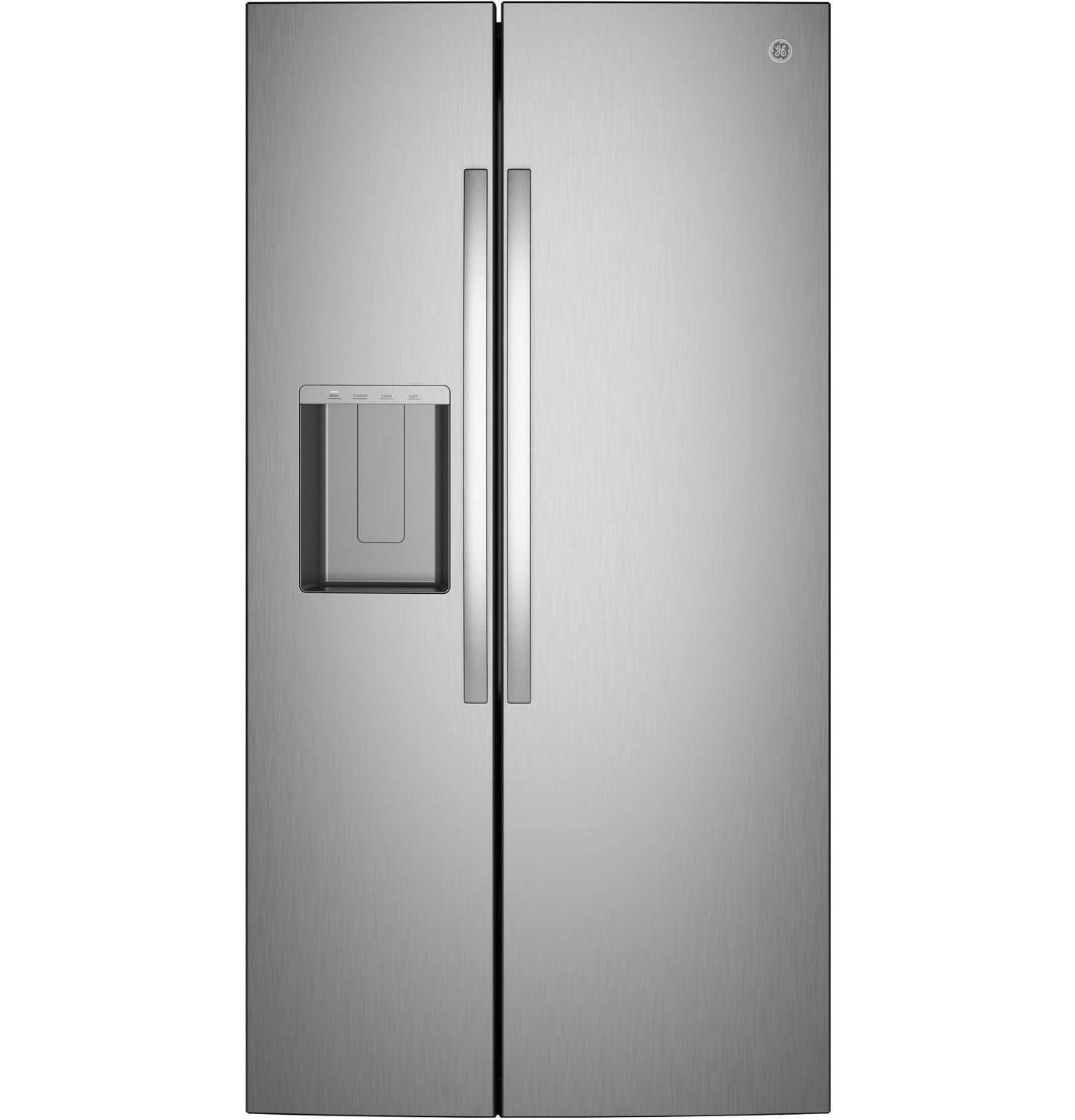 GE® GSS28NYYFS  27.9 Cu. Ft. Side-By-Side Refrigerator with Extra Tall Dispenser and In-Door Icemaker