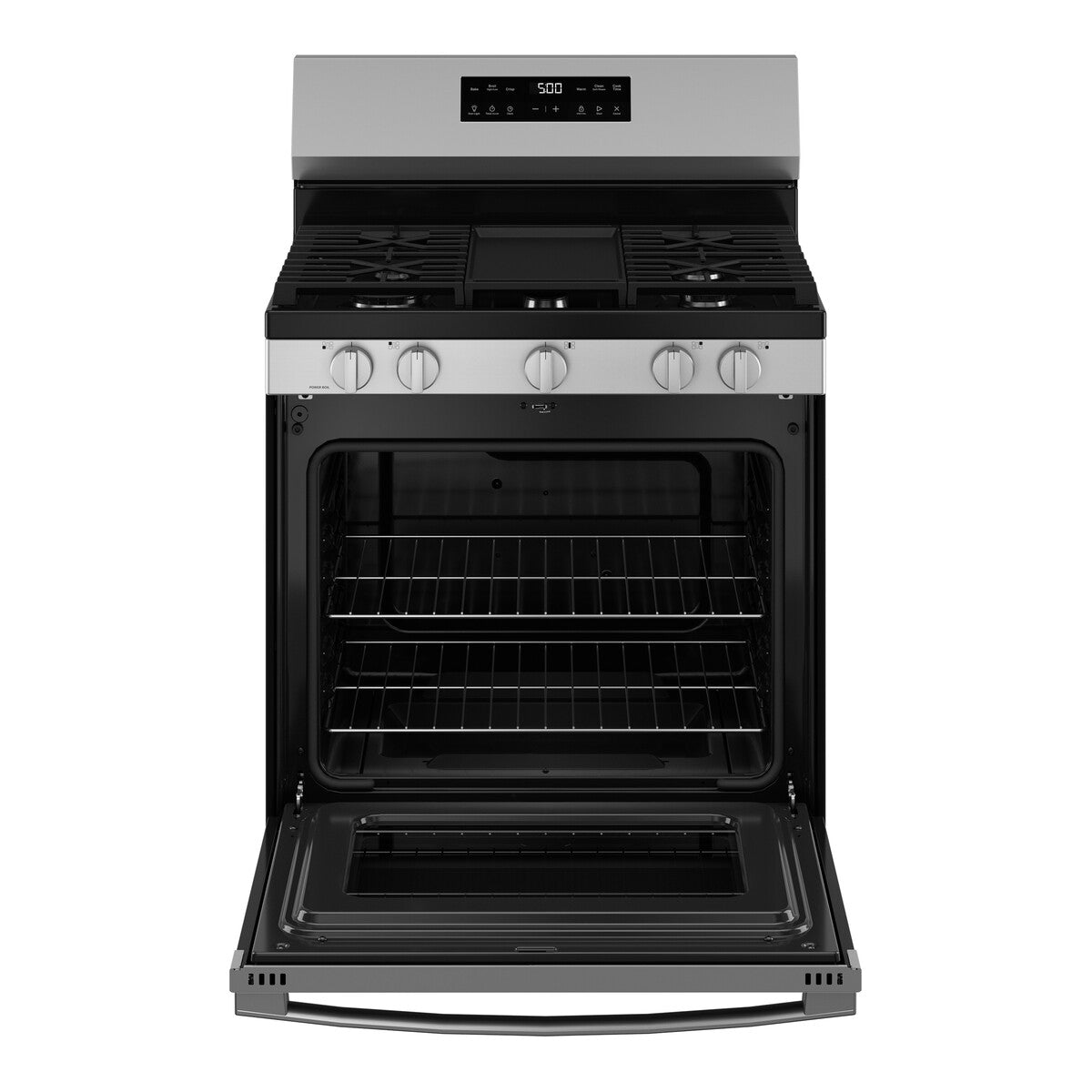 GE GGF500PVSS 30" 5.3 cu. ft. Free-Standing Gas Range with Crisp Mode, Stainless Steel