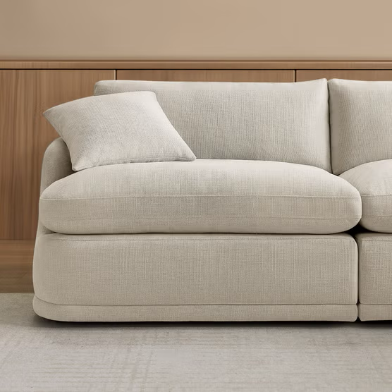 Aiden & Ivy Hartley 6-piece Fabric Modular Sectional, Beige