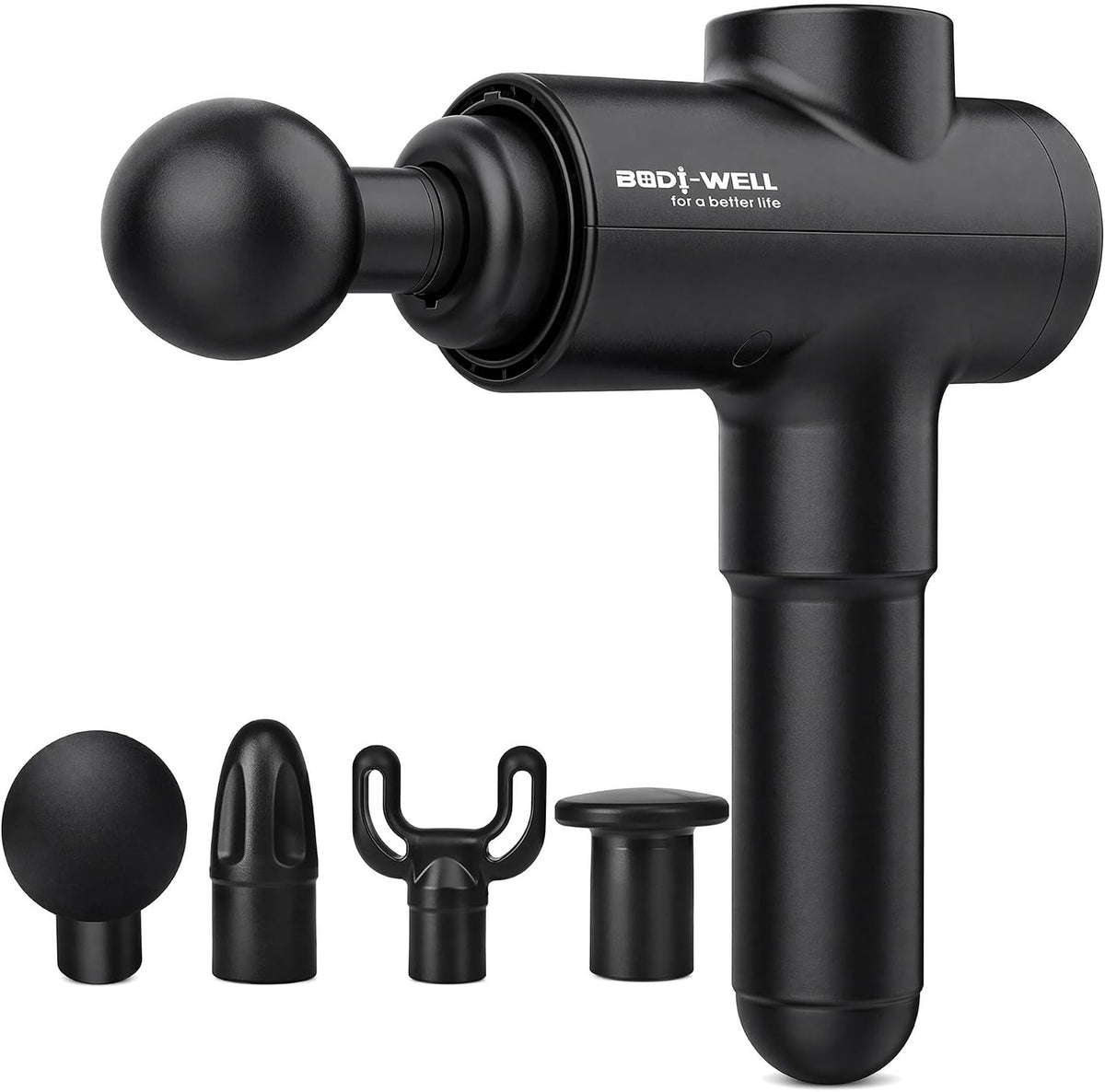 Bodi-Well Massage Gun Deep Tissue Back Muscle Massager, Black
