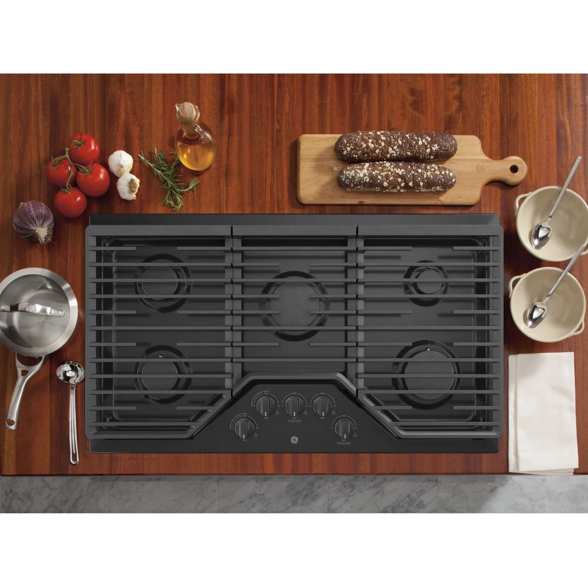 Frigidaire-JGP5036DLBB-36 in. Gas Cooktop in Black with 5-Burners