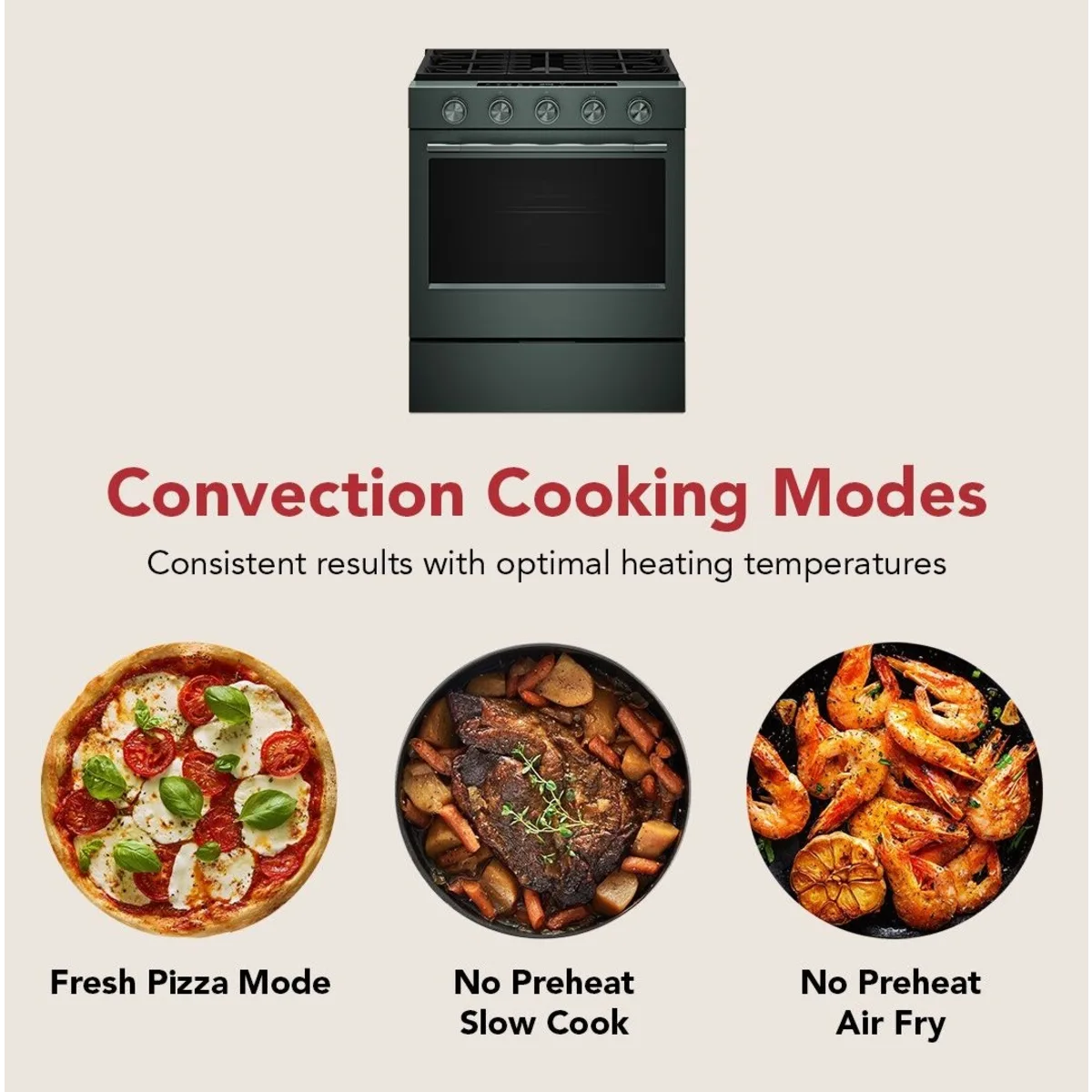 KitchenAid - KSGS530SJP - 30 Inch Slide-In Smart Gas Range with 5 Sealed Burners, 5.0 cu. ft. Oven Capacity, 2-in-1 Burner, Even-Heat™ True Convection, Rapid Boil, Continuous Cast-Iron Grates, Air Fry