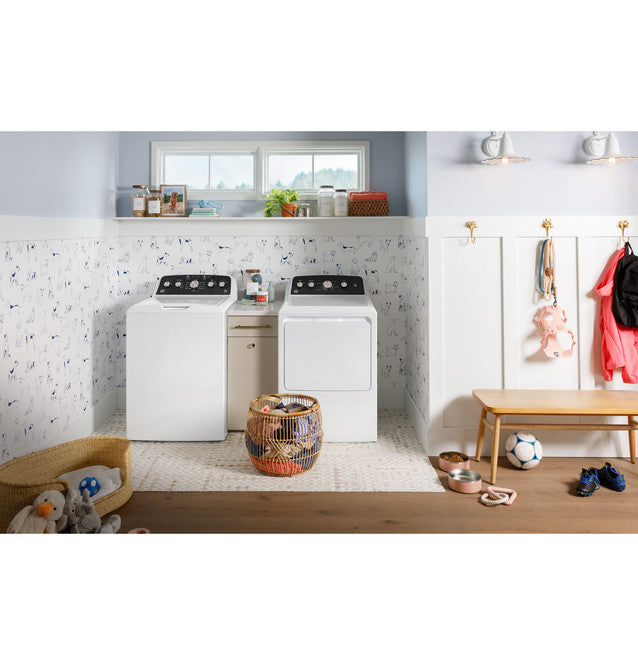 Ge - GTW485ASWWB - 4.5 Cu. Ft. Capacity Washer With Stainless Steel Basket, Cold Plus And Wash Boost