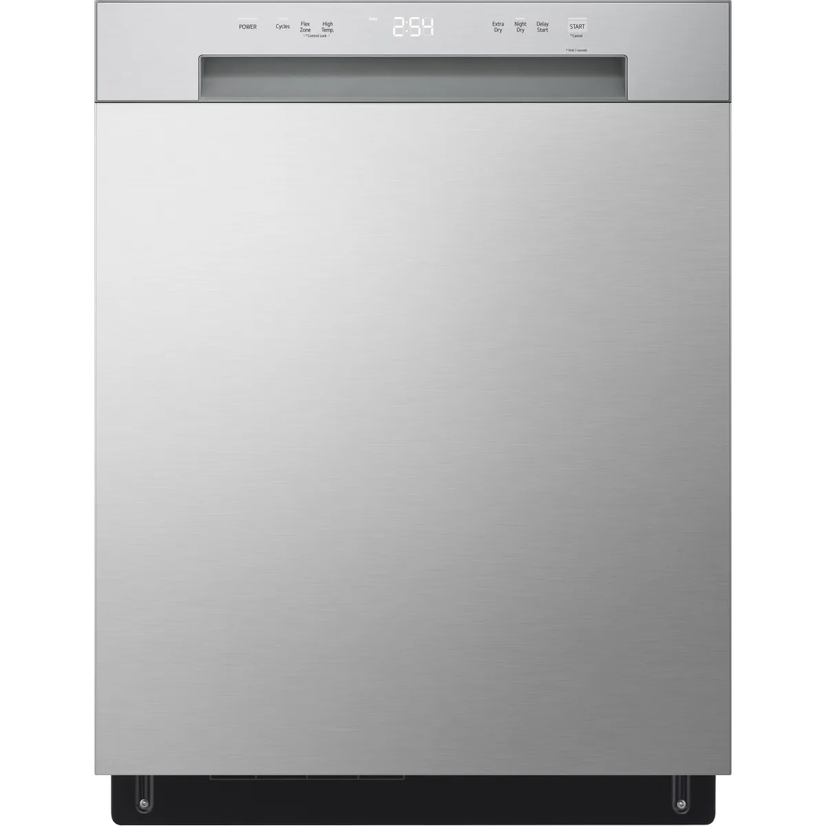 LG - LDFC2423V - 24 Inch Full Console Dishwasher with 15 Place Settings, 52 dBA, 5 Wash Cycles, Nylon Coated Racks, Dynamic Dry™, and ENERGY STAR® Qualified: Stainless Steel Look
