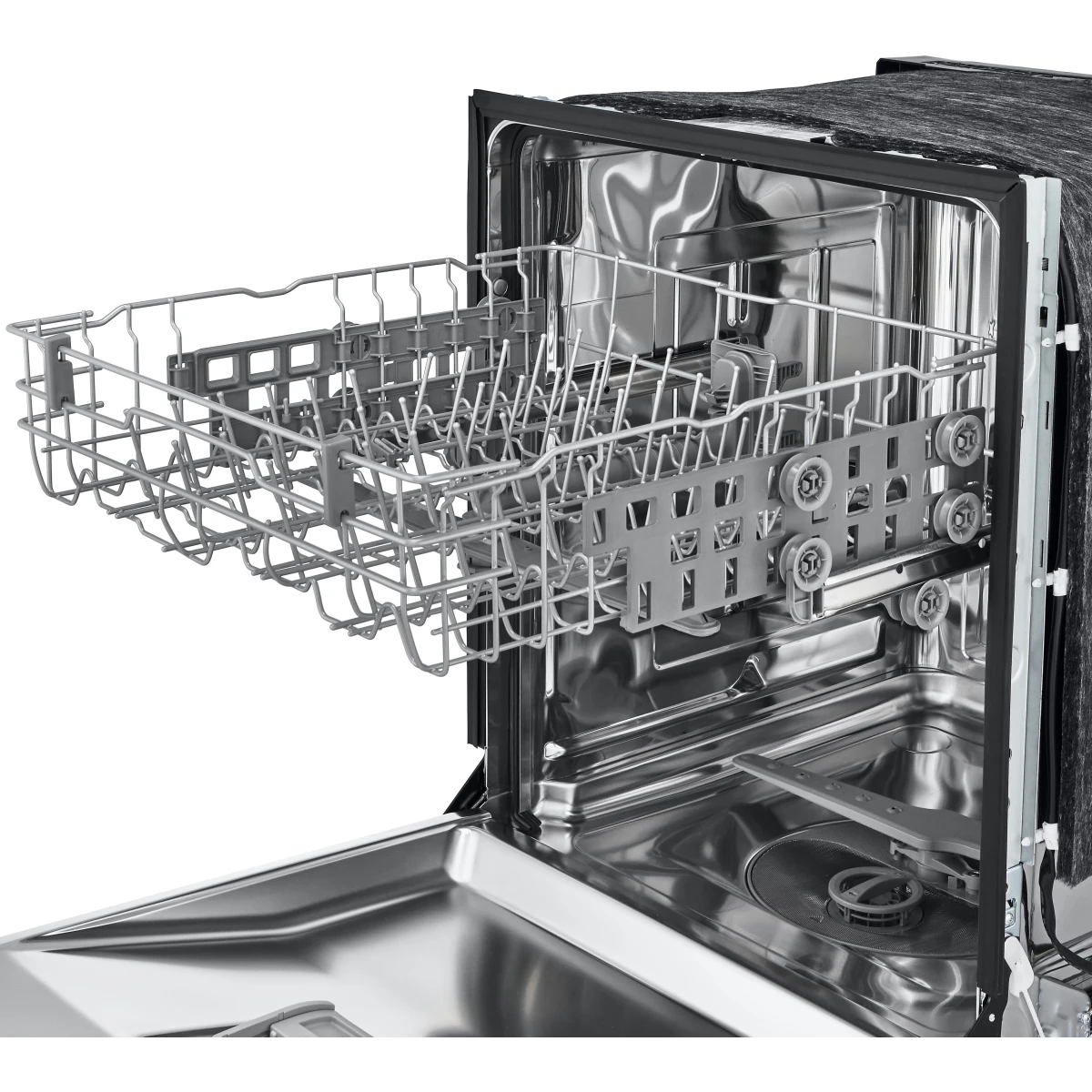 LG - LDFC2423V - 24 Inch Full Console Dishwasher with 15 Place Settings, 52 dBA, 5 Wash Cycles, Nylon Coated Racks, Dynamic Dry™, and ENERGY STAR® Qualified: Stainless Steel Look