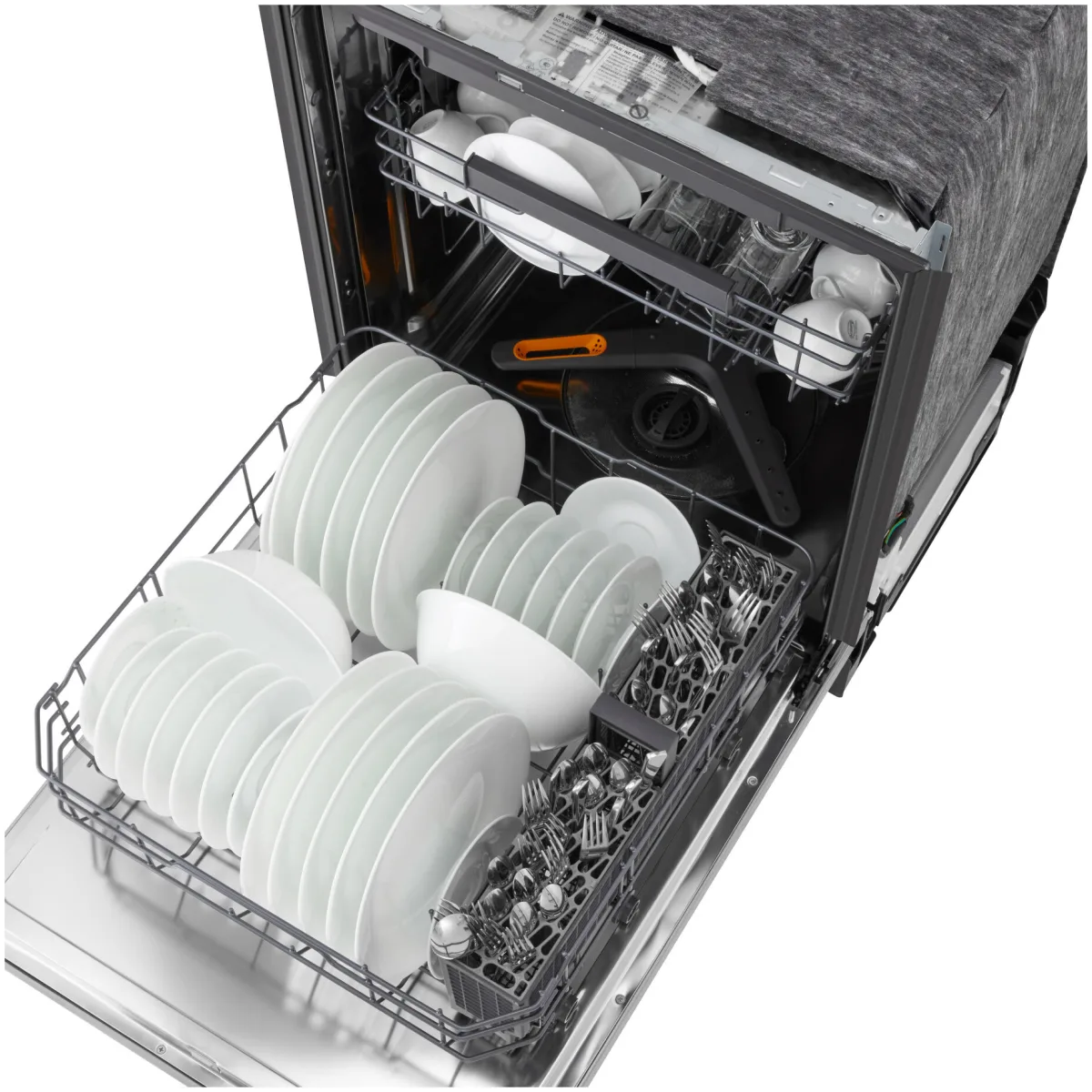 LG - LDNTM545S - 24 Inch Fully Integrated Smart Dishwasher with 16 Place Settings, 5 Wash Cycles, 6 Wash Options, 1-Hour Wash & Dry, QuadWash® Pro, Dynamic Heat Dry™, AutoVent Dry™, SteamAssist™, and ENERGY STAR® Qualified: PrintProof™ Stainless Steel