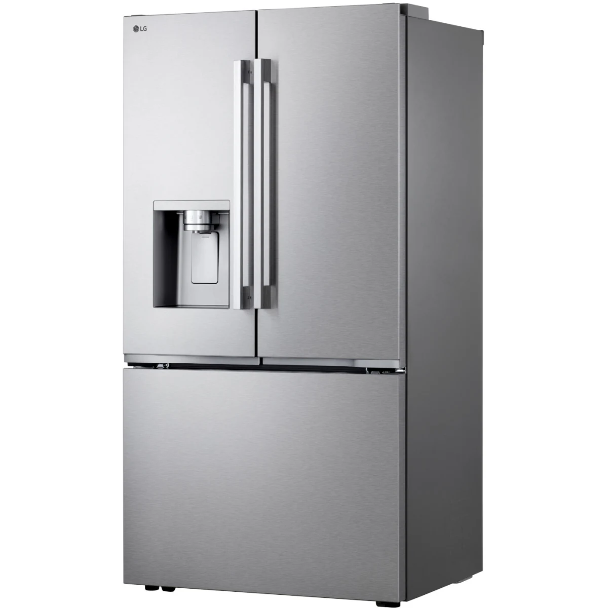 LG -  LF24Z6530S - 36 Inch Counter-Depth MAX™ Freestanding French Door Smart Refrigerator with 23.7 cu.ft. Capacity, Zero Clearance™ Hinge System, Dual Ice Makers, Tall Ice & Water Dispenser, Ice Plus™, ENERGY STAR® Qualified, and ADA Compliant
