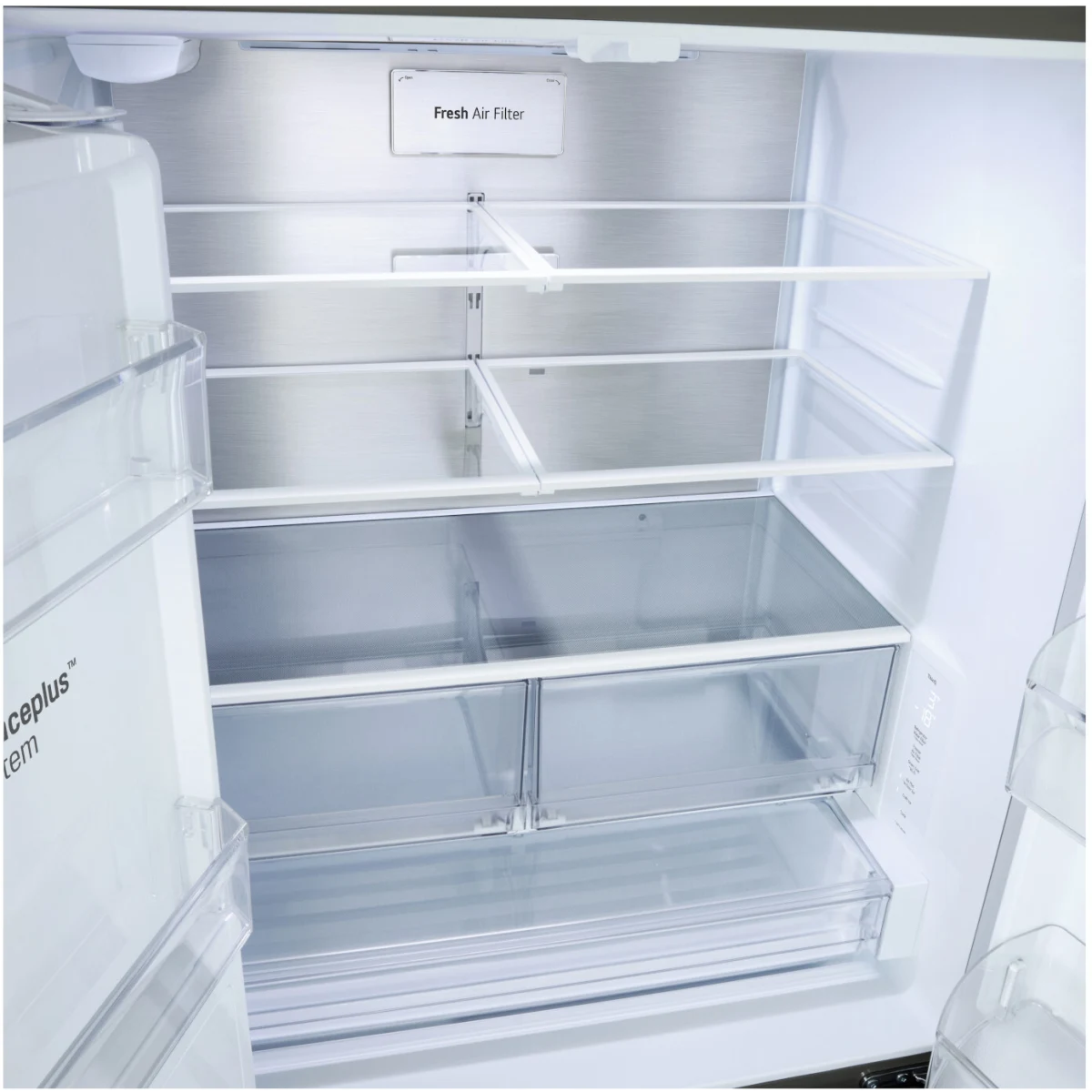 LG -  LF24Z6530S - 36 Inch Counter-Depth MAX™ Freestanding French Door Smart Refrigerator with 23.7 cu.ft. Capacity, Zero Clearance™ Hinge System, Dual Ice Makers, Tall Ice & Water Dispenser, Ice Plus™, ENERGY STAR® Qualified, and ADA Compliant