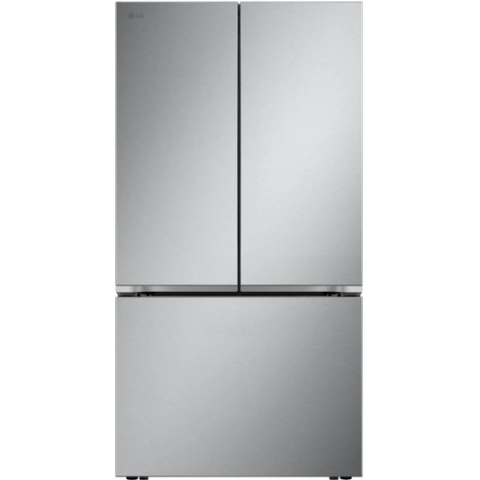 LG - LF25Z6211S - 36 Inch Smart French Door Refrigerator with 25 cu. ft. Capacity, Slim IcePlus™ Icemaker, Wi-Fi Enabled, ThinQ, Glide N' Serve® Drawer, 6 Door Bins, Crispers, ADA Compliant, and ENERGY STAR® Qualified