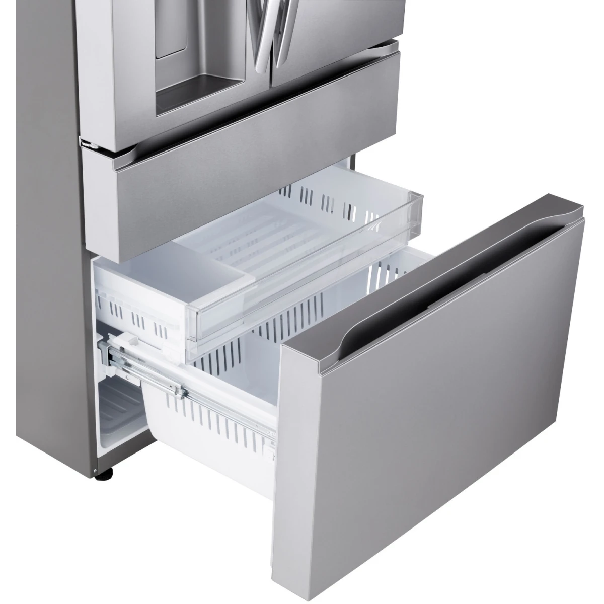 LG - LF29H8330S - 36 Inch Smart 4-Door French Door Refrigerator with 29 Cu. Ft. Capacity, Full-Convert Drawer™, Dual Ice Maker, Linear Cooling™, SmartDiagnosis™, 6 Door Bins, ADA Compliant, and ENERGY STAR® Qualified: PrintProof™ Stainless Steel