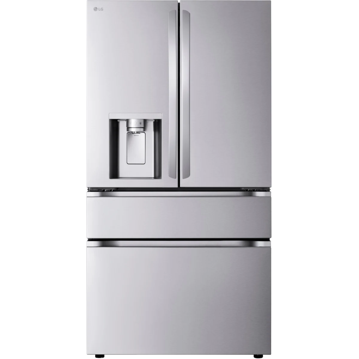 LG - LF29H8330S - 36 Inch Smart 4-Door French Door Refrigerator with 29 Cu. Ft. Capacity, Full-Convert Drawer™, Dual Ice Maker, Linear Cooling™, SmartDiagnosis™, 6 Door Bins, ADA Compliant, and ENERGY STAR® Qualified: PrintProof™ Stainless Steel