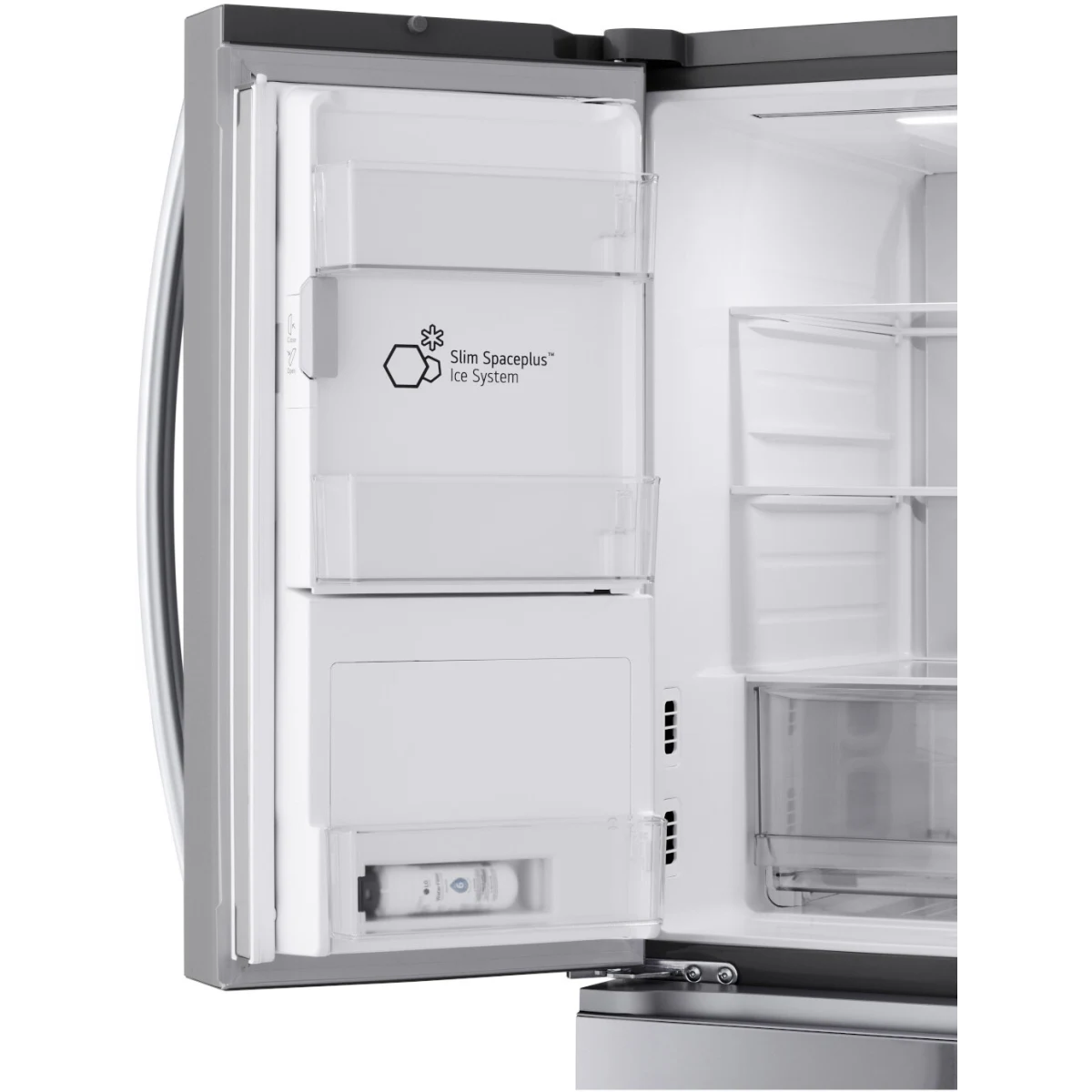 LG - LF29H8330S - 36 Inch Smart 4-Door French Door Refrigerator with 29 Cu. Ft. Capacity, Full-Convert Drawer™, Dual Ice Maker, Linear Cooling™, SmartDiagnosis™, 6 Door Bins, ADA Compliant, and ENERGY STAR® Qualified: PrintProof™ Stainless Steel