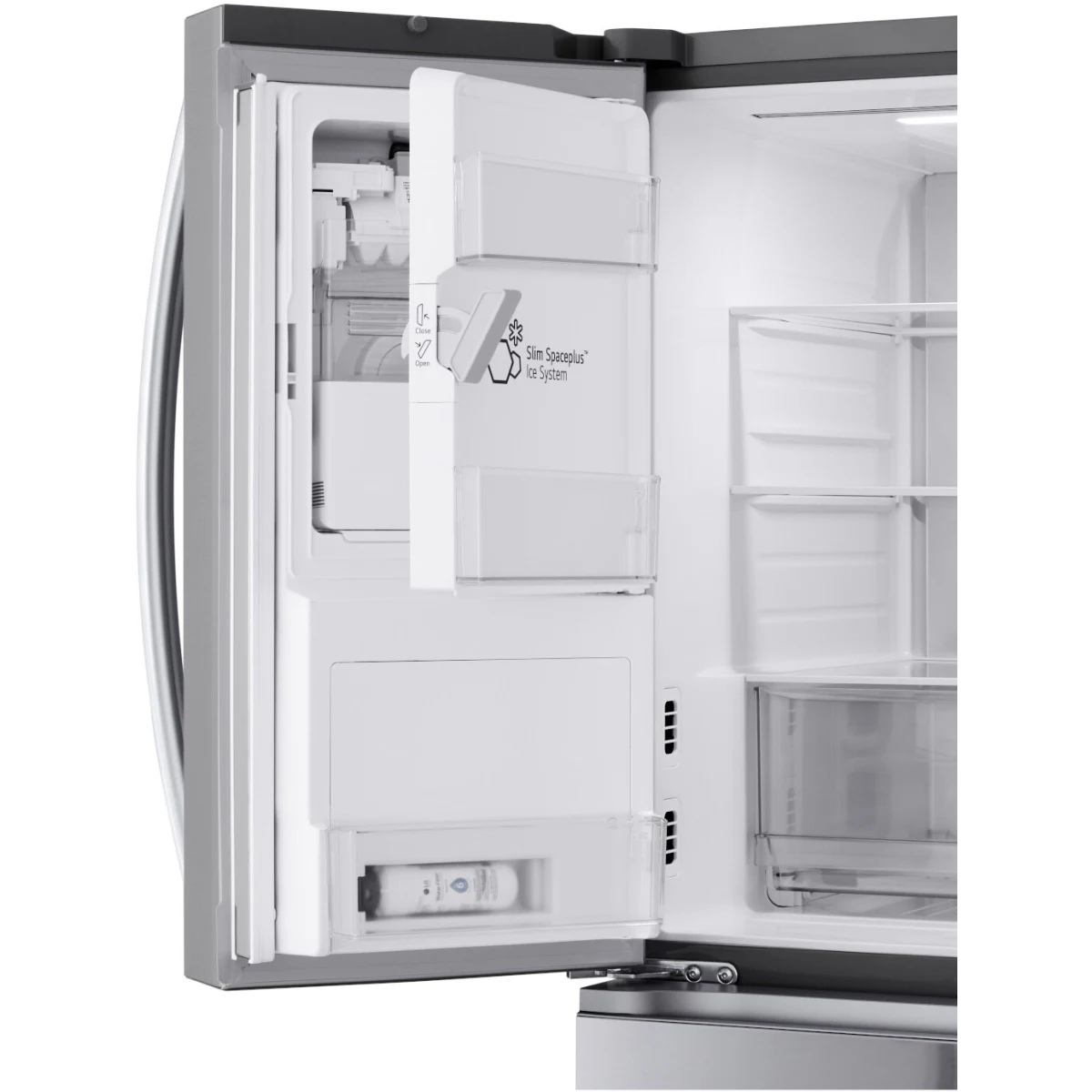 LG - LF29H8330S - 36 Inch Smart 4-Door French Door Refrigerator with 29 Cu. Ft. Capacity, Full-Convert Drawer™, Dual Ice Maker, Linear Cooling™, SmartDiagnosis™, 6 Door Bins, ADA Compliant, and ENERGY STAR® Qualified: PrintProof™ Stainless Steel