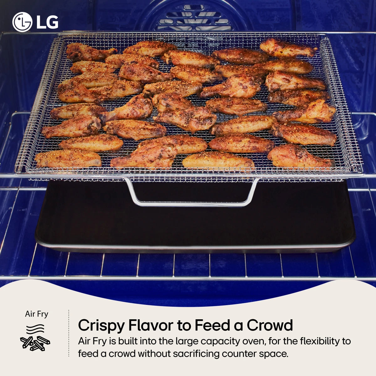LG - LRGN6323Y - 30 Inch Freestanding Smart Gas Range with 5 Sealed Burners, 6.3 Cu. Ft. Capacity, UltraHeat™ 20K BTU Burner, ProBake Convection®, Air Fry, EasyClean® + Self Clean, Storage Drawer, and Sabbath Mode: Stainless Steel