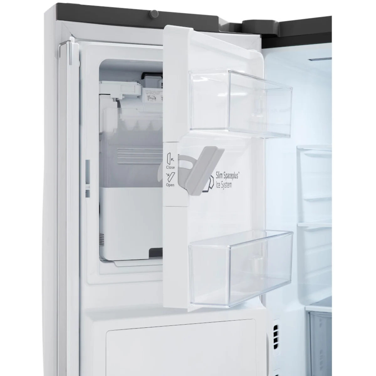 LG - LRFOC2606S - 36 Inch Counter-Depth MAX™ Smart French Door Refrigerator with Extra Large 26 cu. ft. Total Capacity, WiFi, Edge-to-Edge InstaView® Design, ThinQ®, Slim SpacePlus® Ice System, Dual Ice Makers, Door Cooling+, Sabbath Mode,