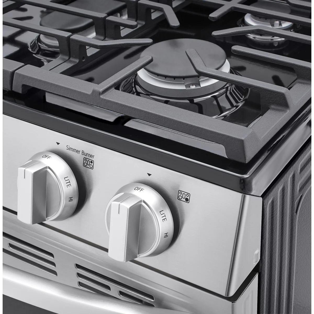 LG - LRGL5821S - 30 Inch Gas Smart Range with 5 Sealed Burners, 5.8 Cu. Ft. Oven Capacity, Storage Drawer, EasyClean®, Wi-Fi, ThinQ®, SmartDiagnosis™, Proactive Customer Care, SuperBoil™, Warming Zone, and Sabbath Mode