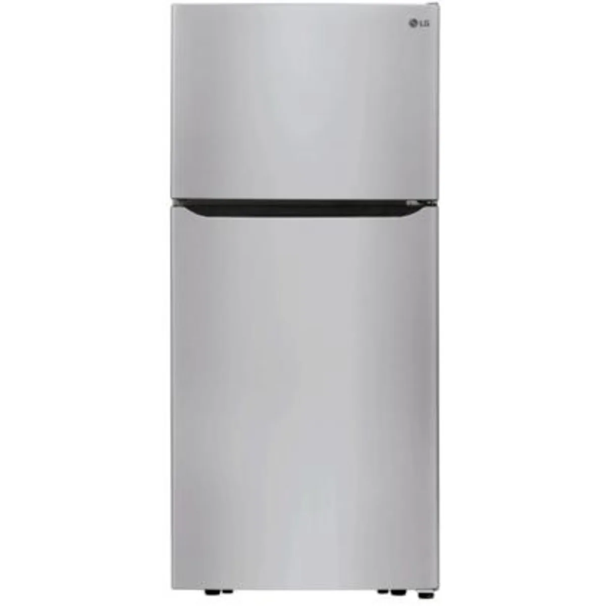 LG - LTCS20020S - 30 Inch Top Freezer Refrigerator with 20.2 Cu. Ft. Total Capacity, Adjustable Glass Shelves, Humidity-Controlled Crispers, Digital Temperature Controls, LED Lights, Reversible Door, and ENERGY STAR Qualified: Stainless Steel