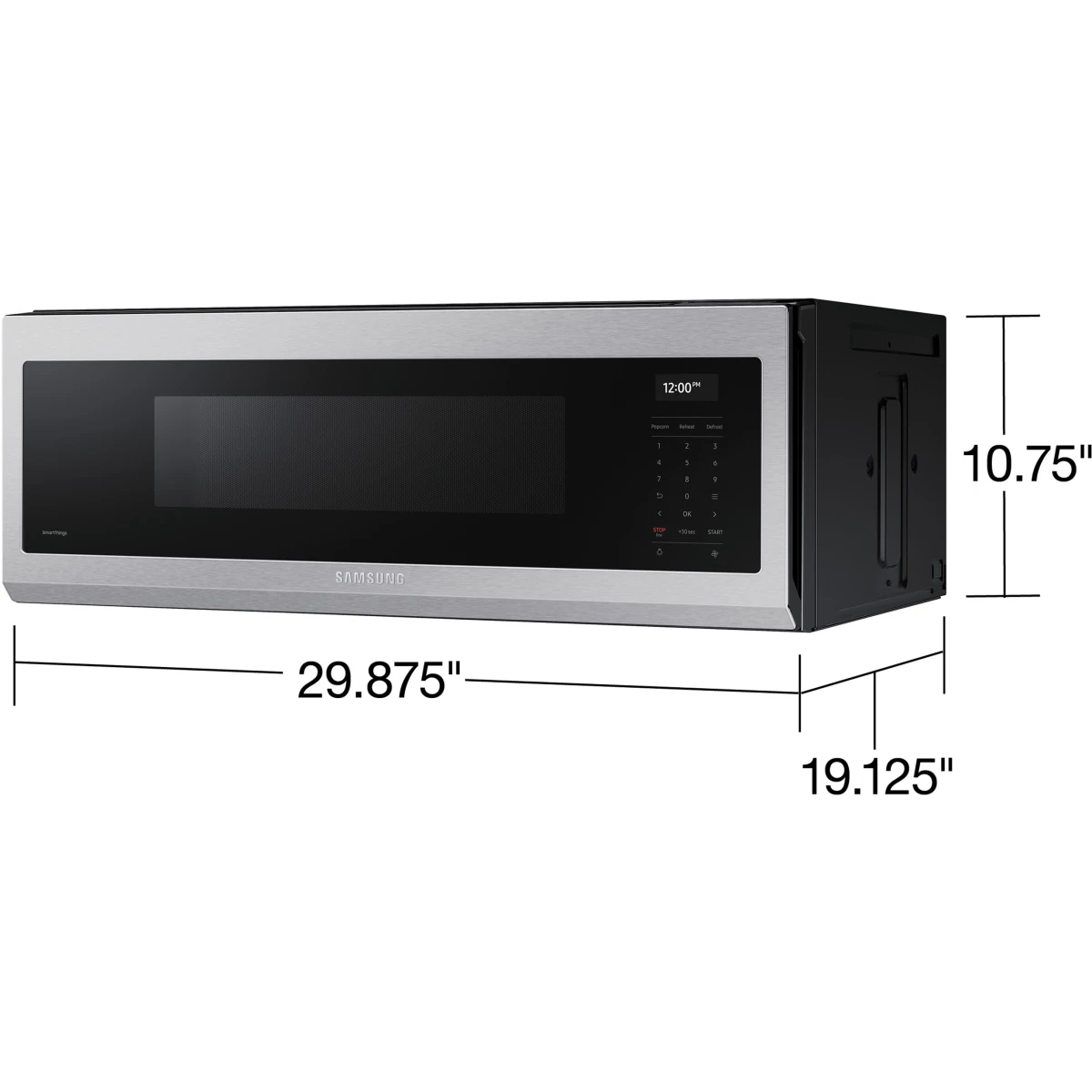 Samsung - ME11A7710DS - 30 Inch Slim Over-the-Range Smart Microwave with 1.1 Cu. Ft. Capacity, 4-Speed 550 CFM Motor, 10 Power Levels, Sensor Cooking, Cooktop Lighting, Dual Grease Filter