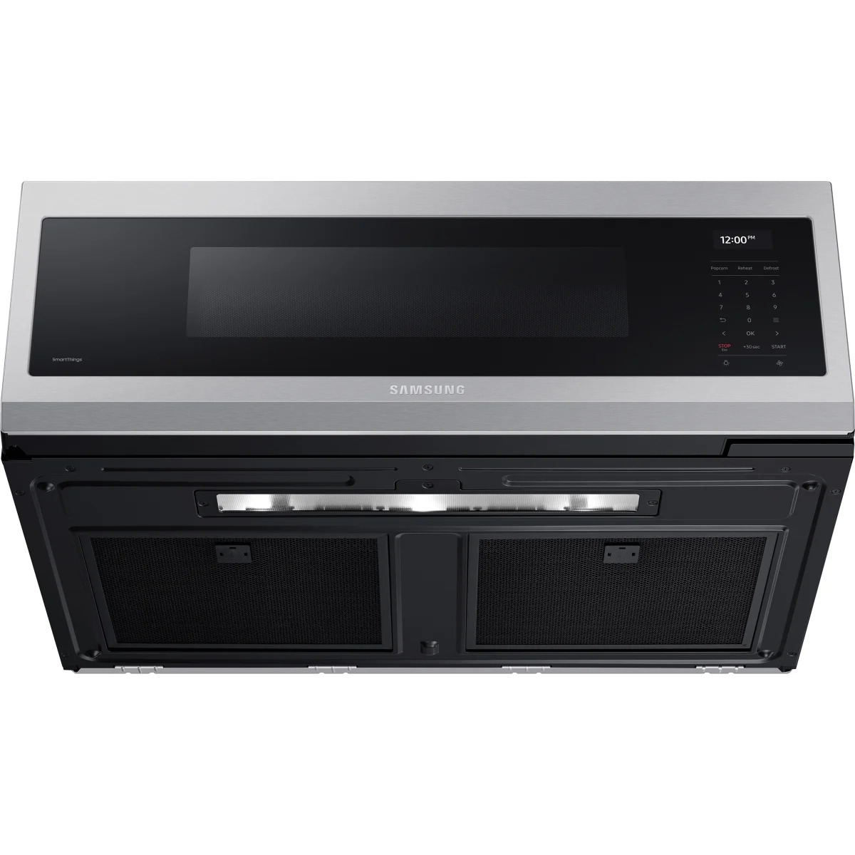 Samsung - ME11A7710DS - 30 Inch Slim Over-the-Range Smart Microwave with 1.1 Cu. Ft. Capacity, 4-Speed 550 CFM Motor, 10 Power Levels, Sensor Cooking, Cooktop Lighting, Dual Grease Filter