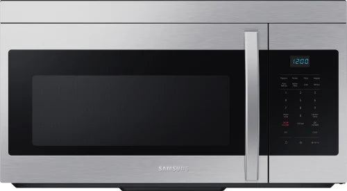 Samsung - ME16A4021AS - 1.6 cu. ft. Over-the-Range Microwave Oven with 1,000 Watts, 2-Speed 300 CFM Venting System, Auto Cook, +30 Sec Button, Eco Mode, and Glass Turntable: Stainless Steel