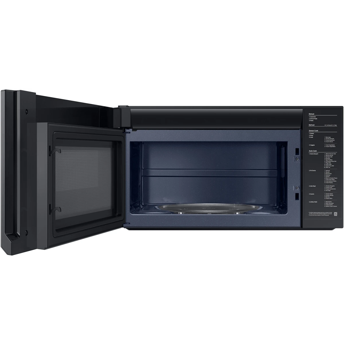 Samsung - ME21DG6300SR - 30 Inch Smart Over-the-Range Microwave with 2.1 cu. ft. Capacity, 4-Speed Fan, 400 CFM Ventilation, Auto Connectivity, Sensor Cook, Ceramic Enamel Interior, and Auto-Dimming Glass Touch Controls: Stainless Steel