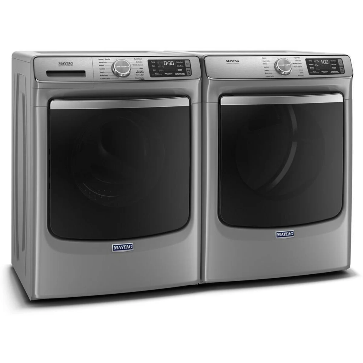 Maytag - MED8630HC - 27 Inch Electric Smart Dryer with 7.3 Cu. Ft. Capacity, Extra Power Button, Advanced Moisture Sensing Plus, Remote Start, 4 Dry Cycles, Steam Options, Quick Dry, Sanitize Cycle, ADA Compliant