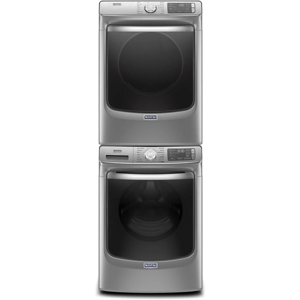 Maytag - MED8630HC - 27 Inch Electric Smart Dryer with 7.3 Cu. Ft. Capacity, Extra Power Button, Advanced Moisture Sensing Plus, Remote Start, 4 Dry Cycles, Steam Options, Quick Dry, Sanitize Cycle, ADA Compliant