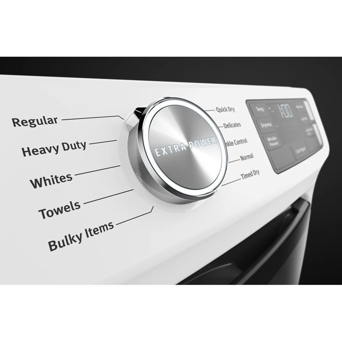 Maytag - MGD5630HW - 27 Inch Gas Dryer with 7.3 Cu. Ft. Capacity, Extra Power Button, Advanced Moisture Sensing, 10 Dry Cycles, Quick Dry Cycle, Bulky Items, Timed Dry, Wrinkle Prevent Option, Control Lock, ADA Compliant, and ENERGY STAR® Certified: White