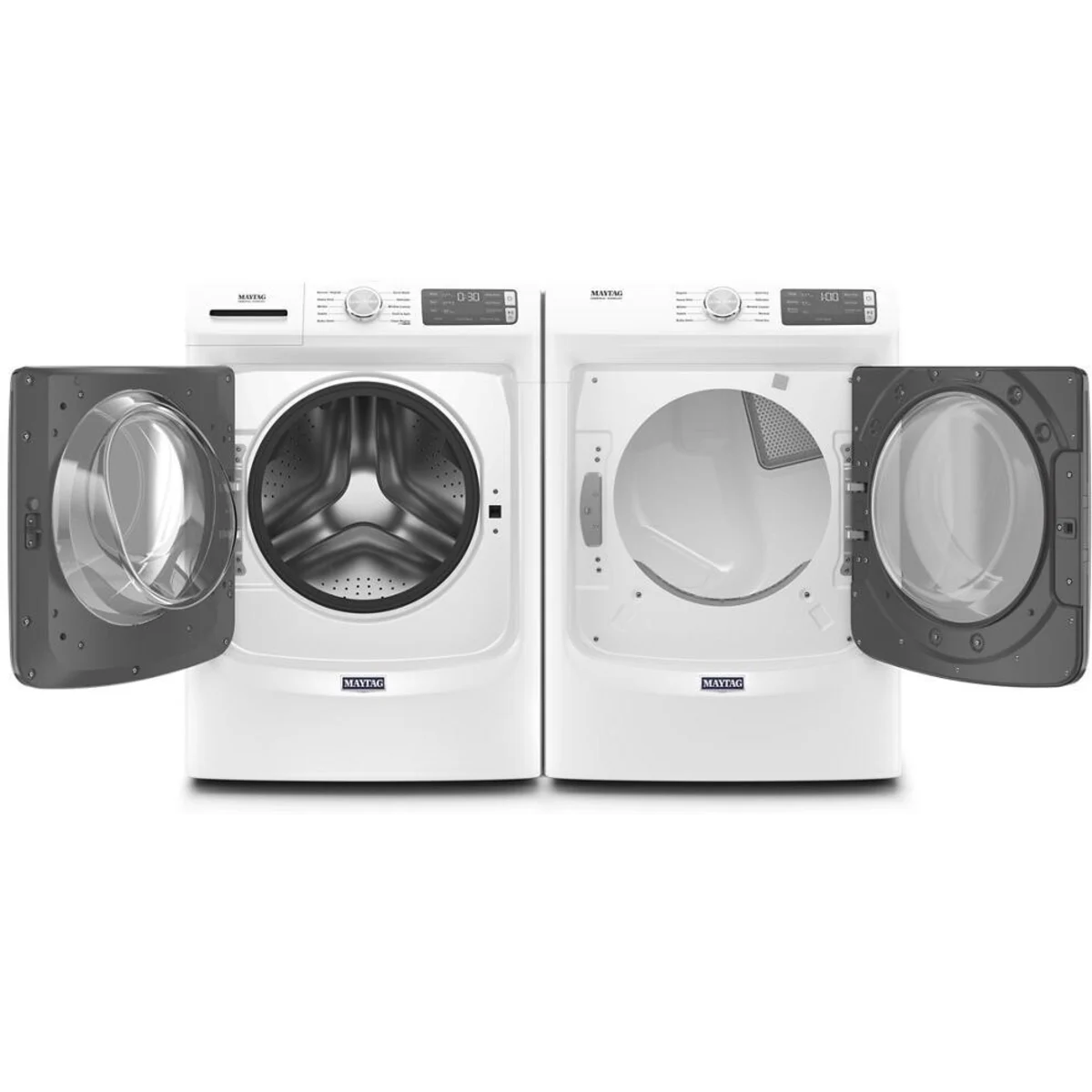 Maytag - MGD5630HW - 27 Inch Gas Dryer with 7.3 Cu. Ft. Capacity, Extra Power Button, Advanced Moisture Sensing, 10 Dry Cycles, Quick Dry Cycle, Bulky Items, Timed Dry, Wrinkle Prevent Option, Control Lock, ADA Compliant, and ENERGY STAR® Certified: White