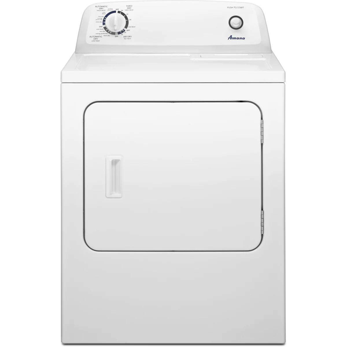 Amana - NGD4655EW - 29 Inch Gas Dryer with 6.5 Cu. Ft. Capacity, 11 Dry Cycles, 3 Temperature Settings, Wrinkle Prevent Option and Automatic Dryness Control