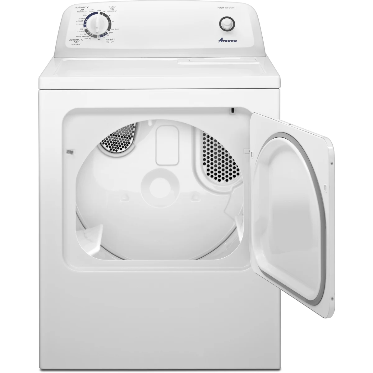 Amana - NGD4655EW - 29 Inch Gas Dryer with 6.5 Cu. Ft. Capacity, 11 Dry Cycles, 3 Temperature Settings, Wrinkle Prevent Option and Automatic Dryness Control