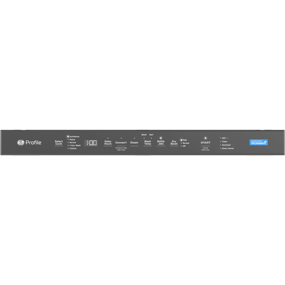 GE Profile - PDT715SYVFS - 24 Inch Fully Integrated Smart Dishwasher with 16 Place Settings, 44 dBA, 6 Wash Cycles, 3rd Rack, Dry Boost, Steam+Sani, and Microban Antimicrobial Technology